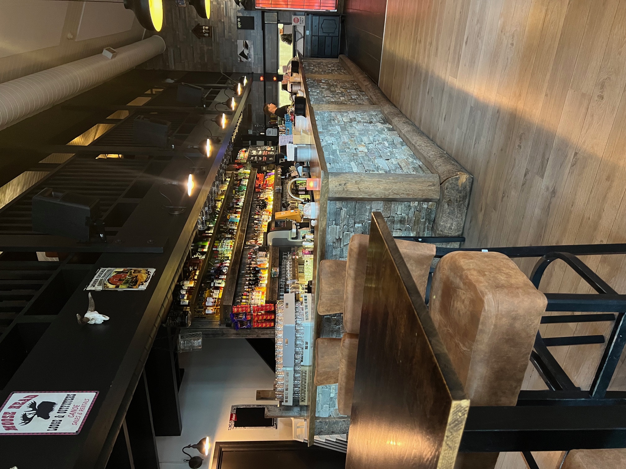 serveringsdisken hos Låven Bar på Sjusjøen