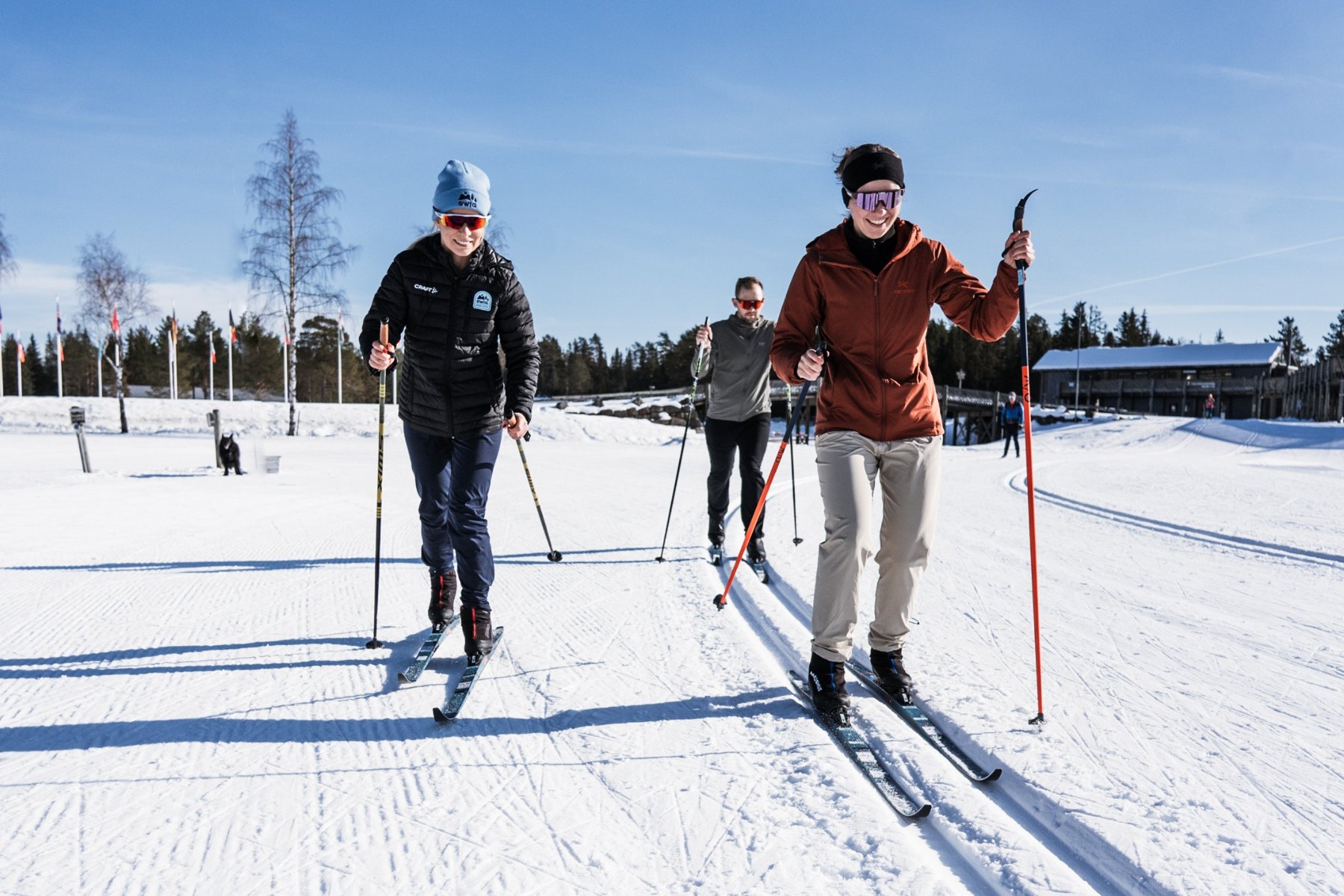 Deltakere og instruktører på SWIGs langrennskurs i Lillehammer