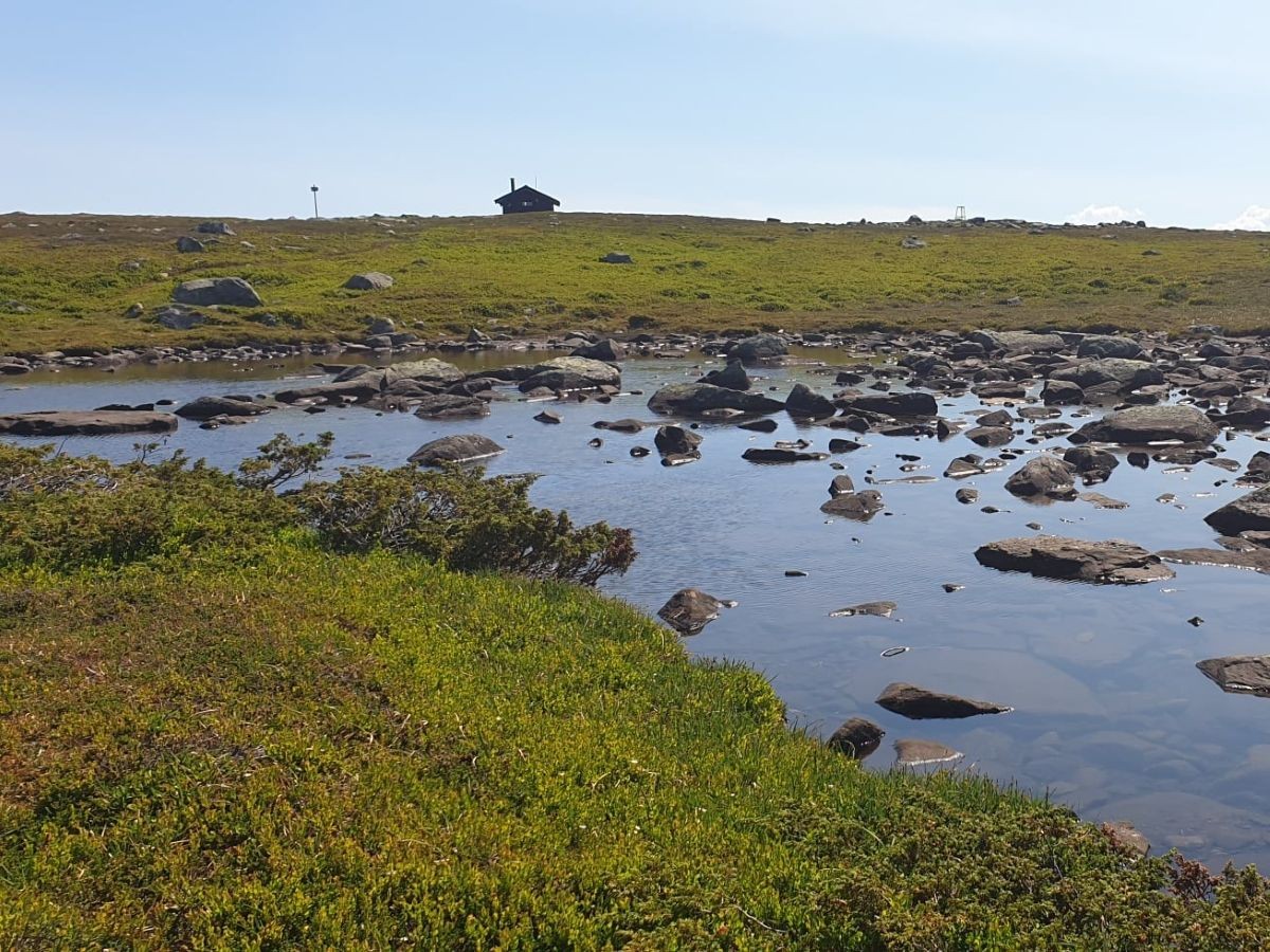  Fjellvann med steiner på Nordseter