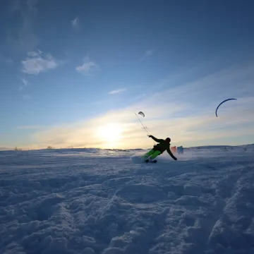 snowkiting