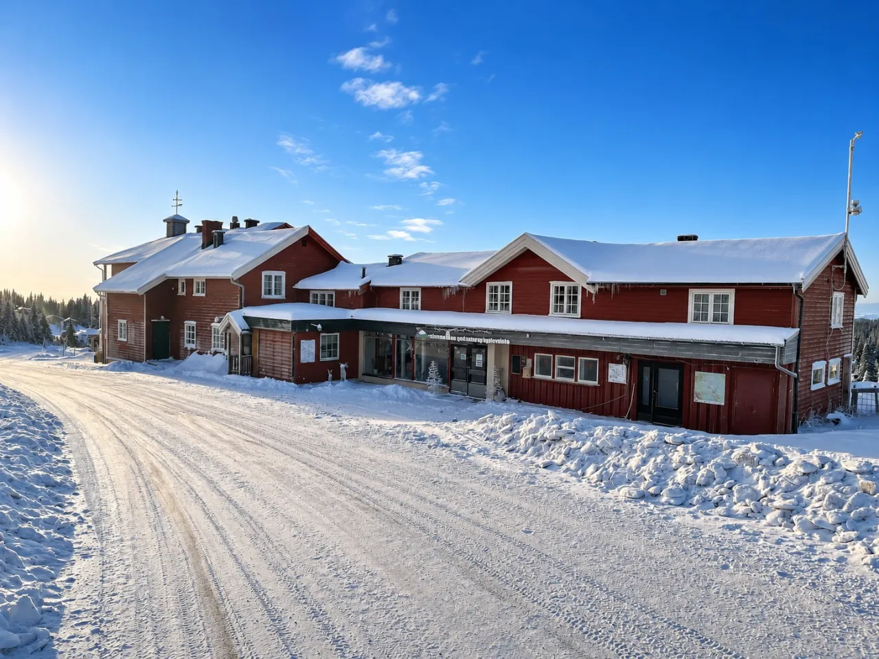 fasade og inngangsparti Lillehammer Fjellstue